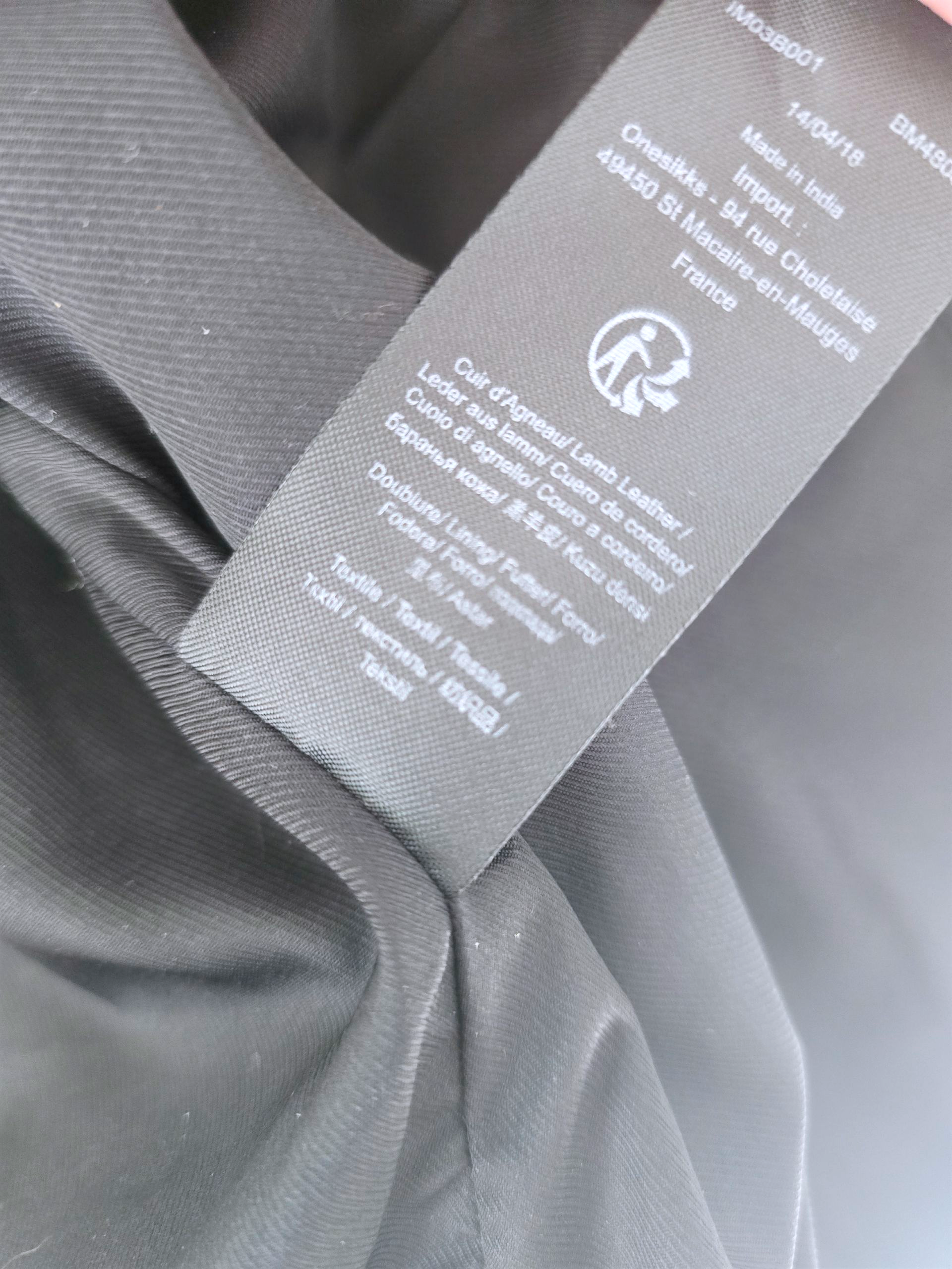 Perfecto noir cuir agneau