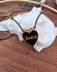 Collier coeur noir