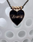 Collier coeur noir