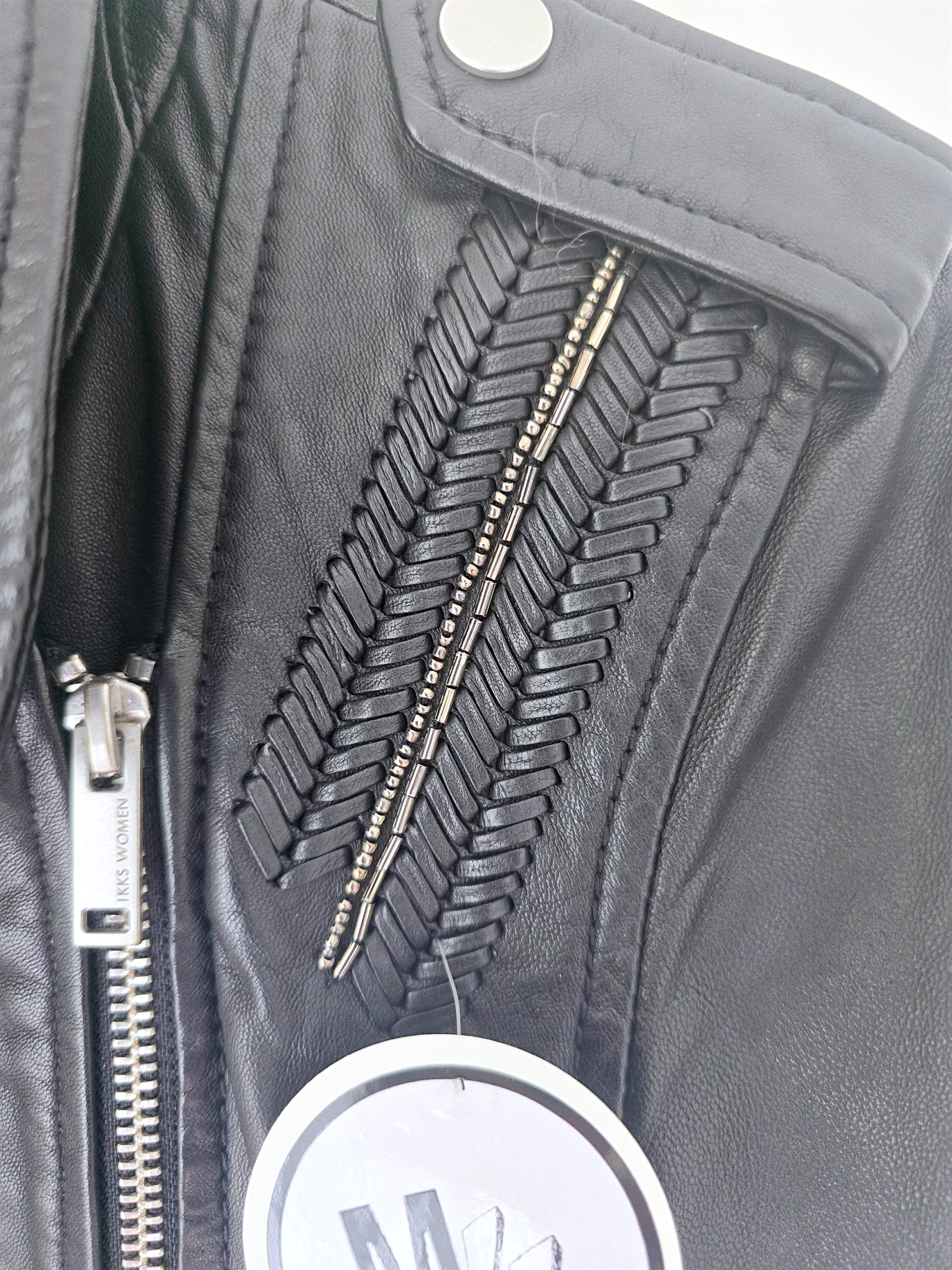 Perfecto noir cuir agneau