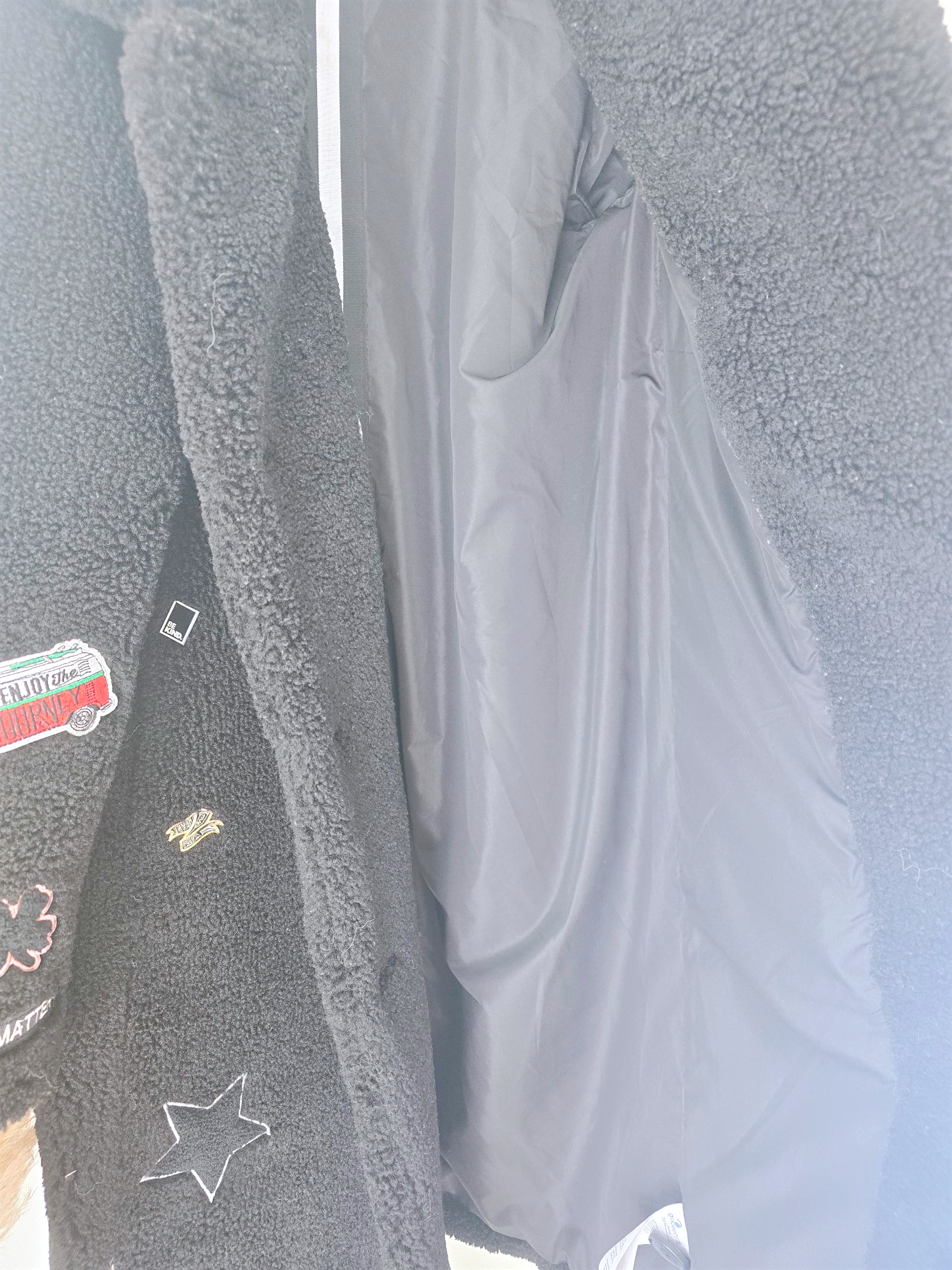 🔥Manteau bouclette à écussons