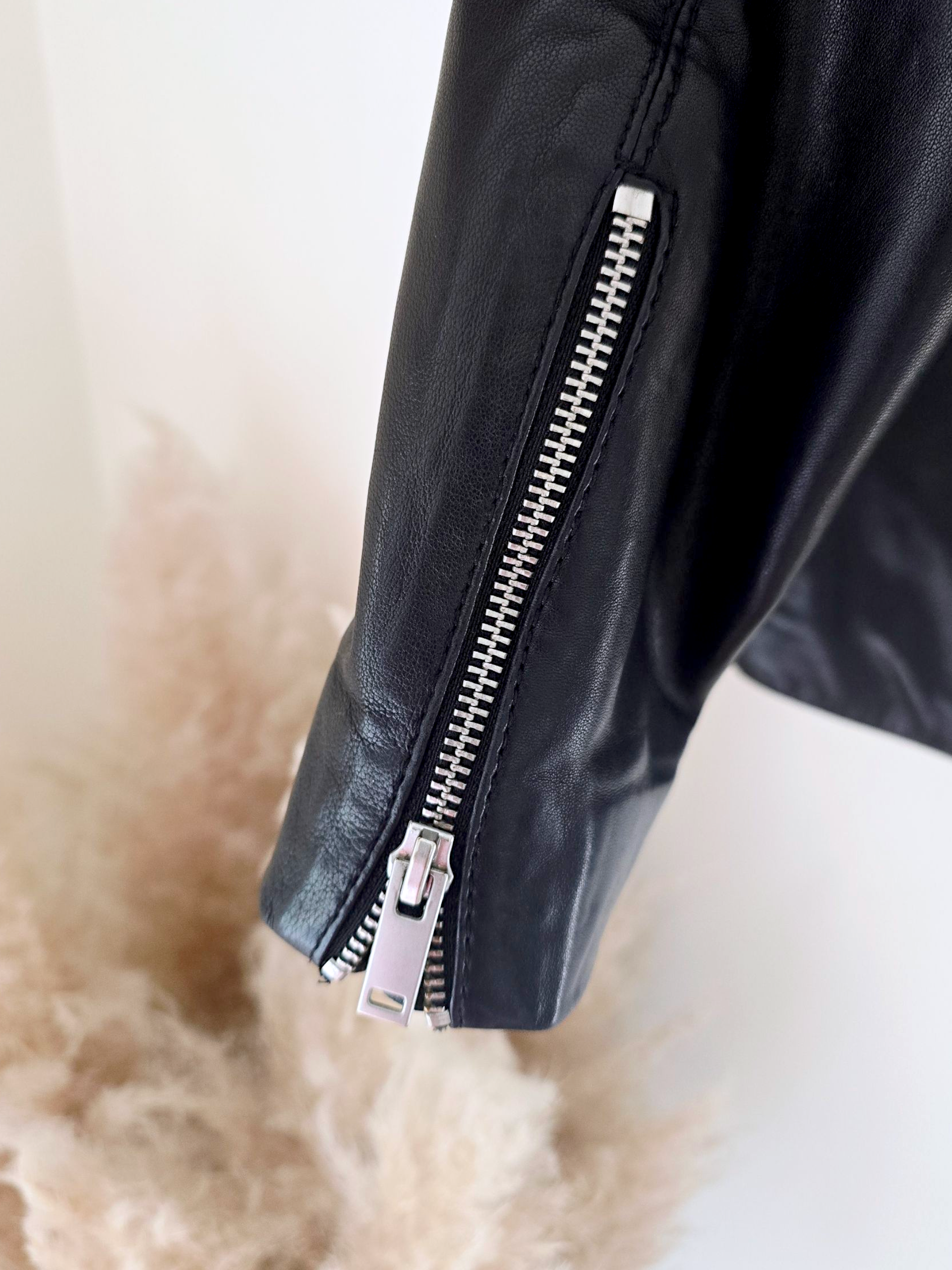 Perfecto noir cuir agneau