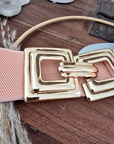 Ceinture rose élastiquée