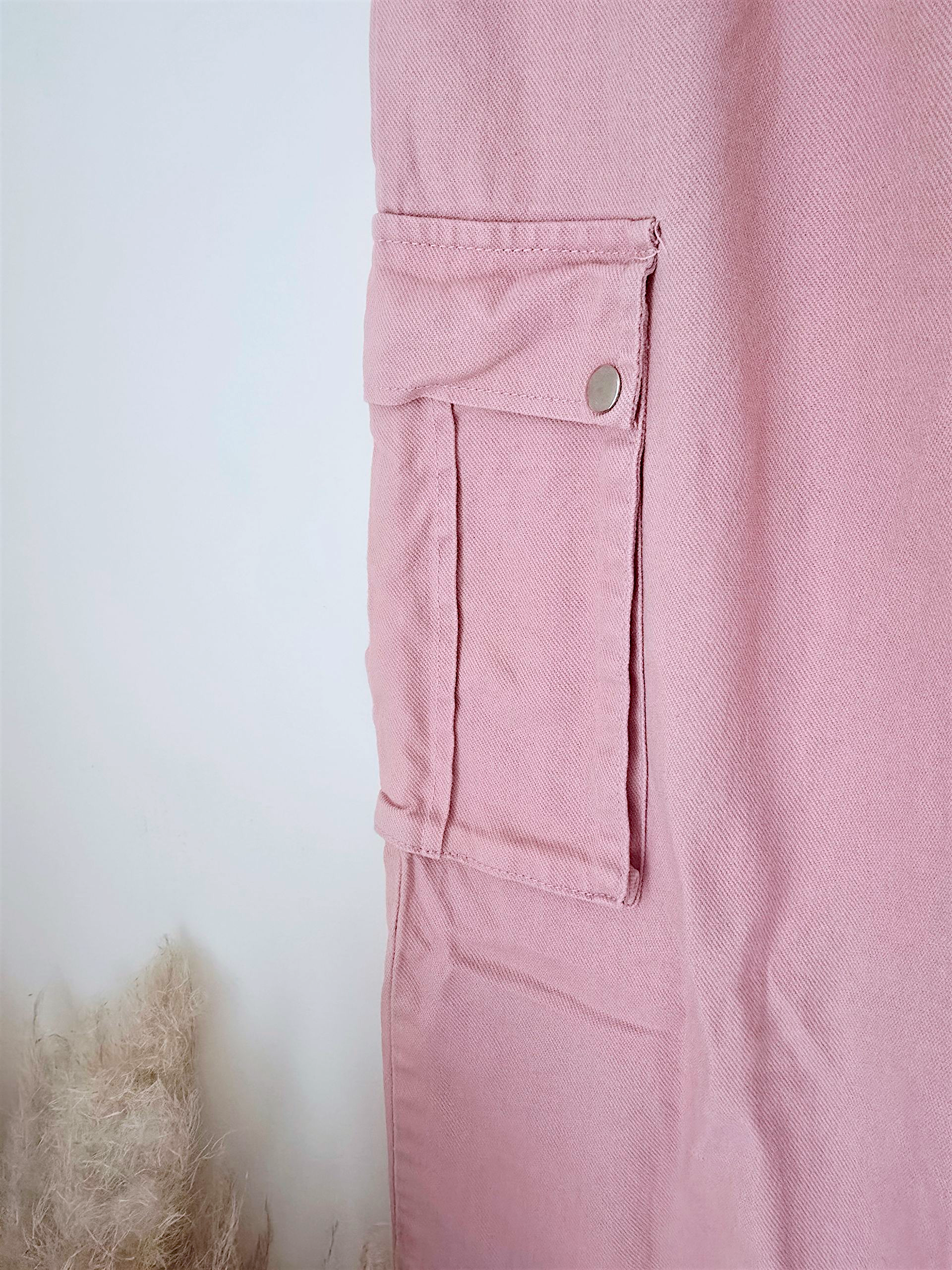 Pantalon cargo rose