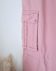 Pantalon cargo rose