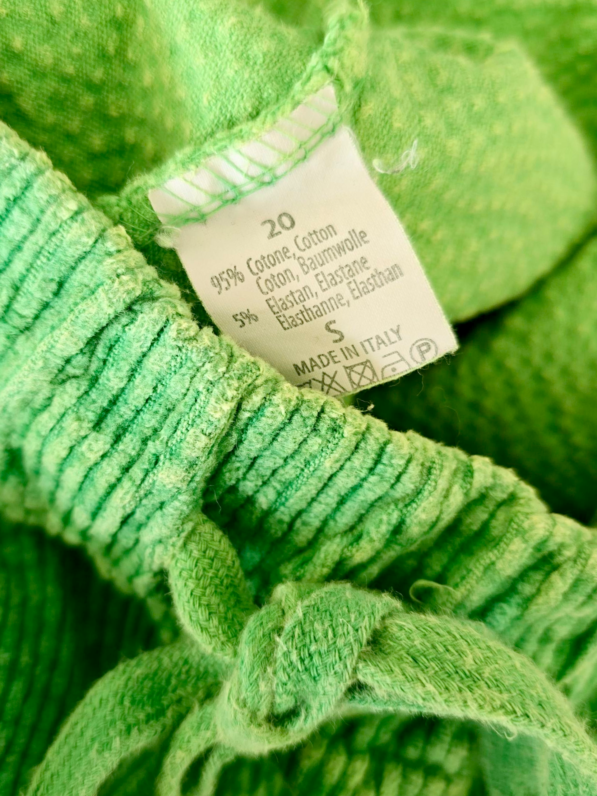 Pantalon velours vert