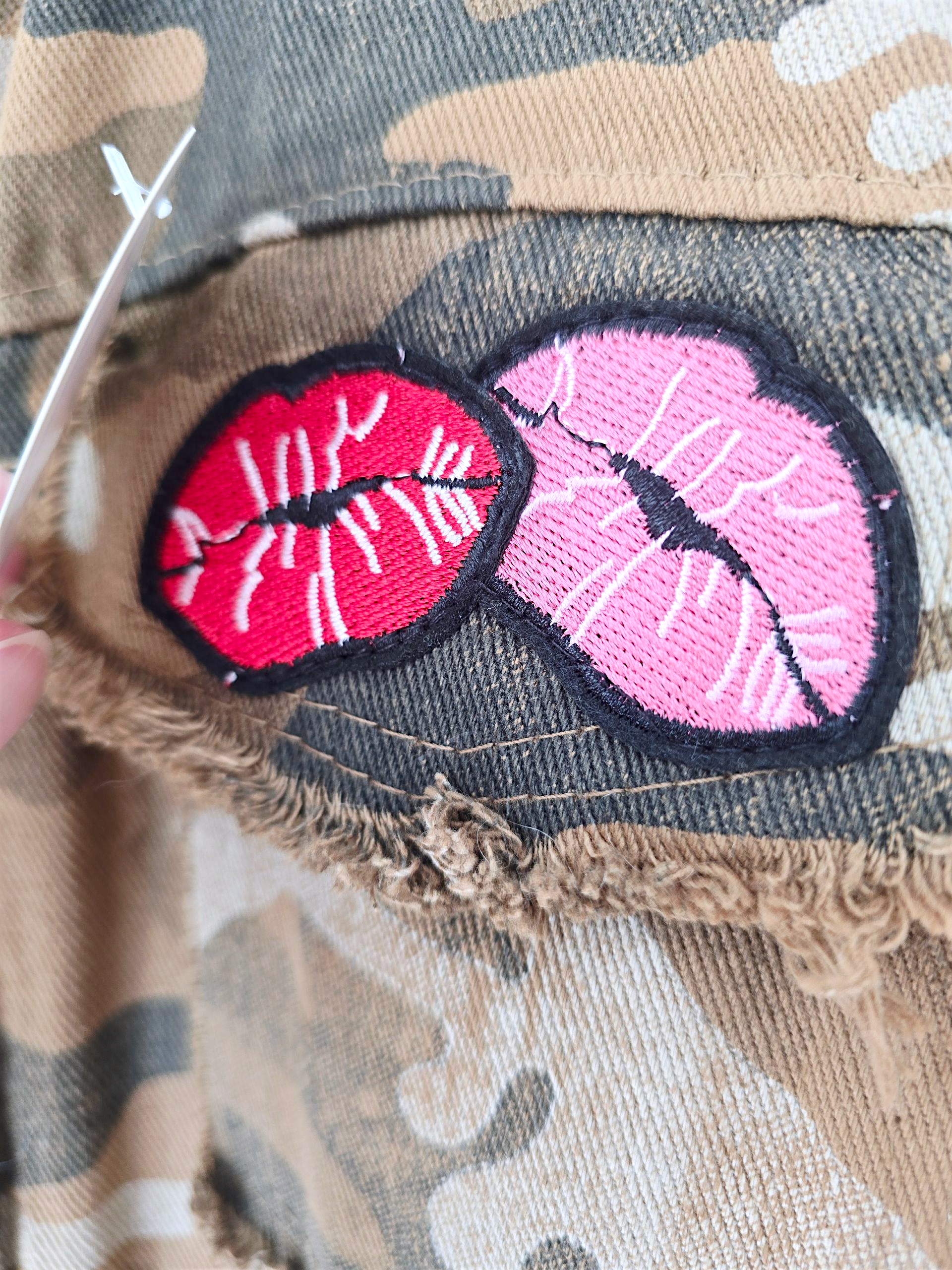 Robe chemise camouflage kiss