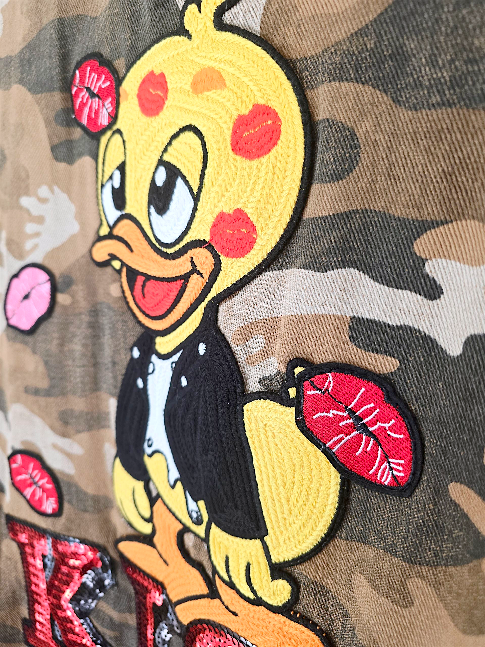 Robe chemise camouflage kiss