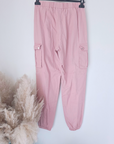 Pantalon cargo rose