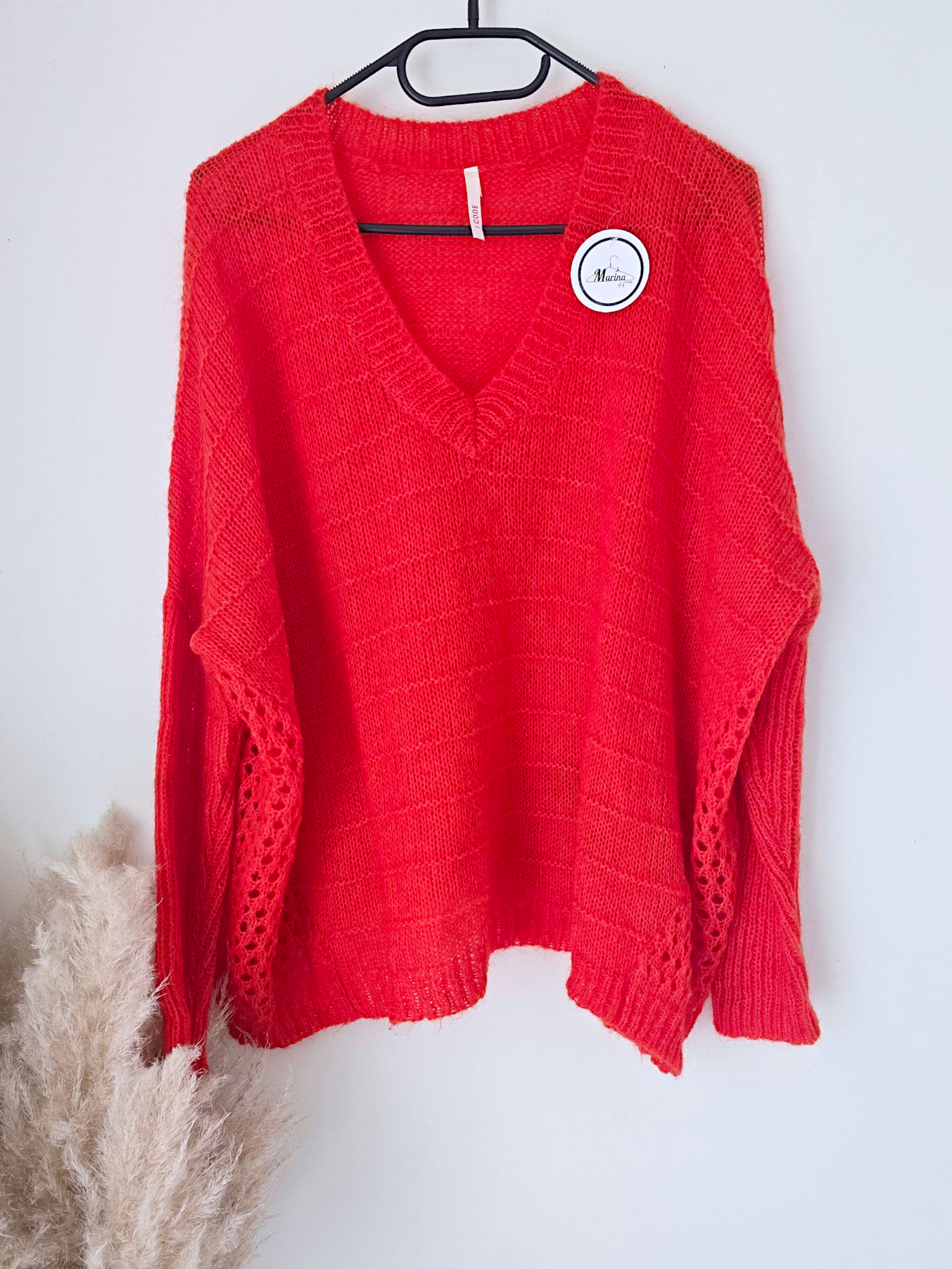 Pull doux red vif