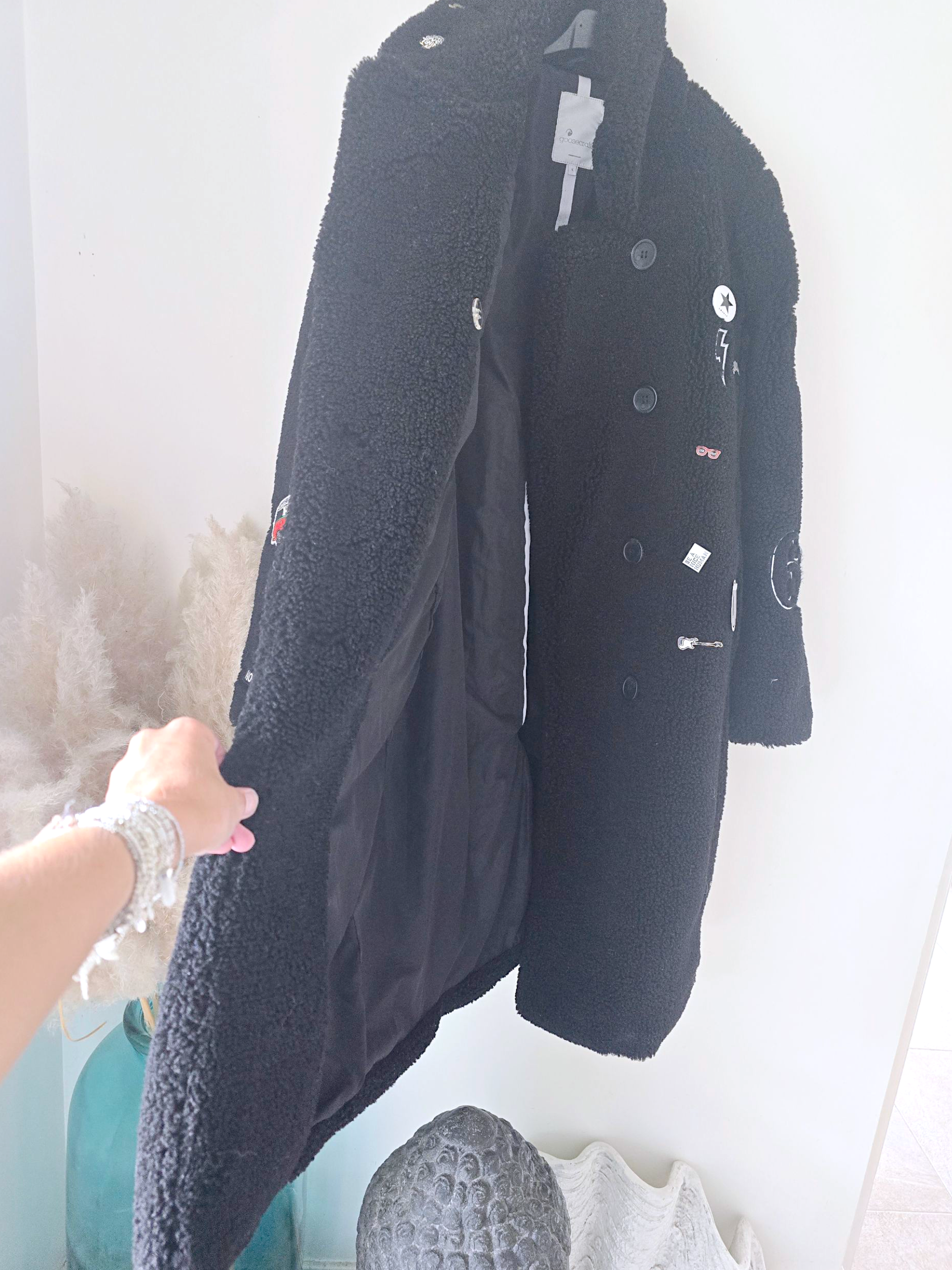 🔥Manteau bouclette à écussons