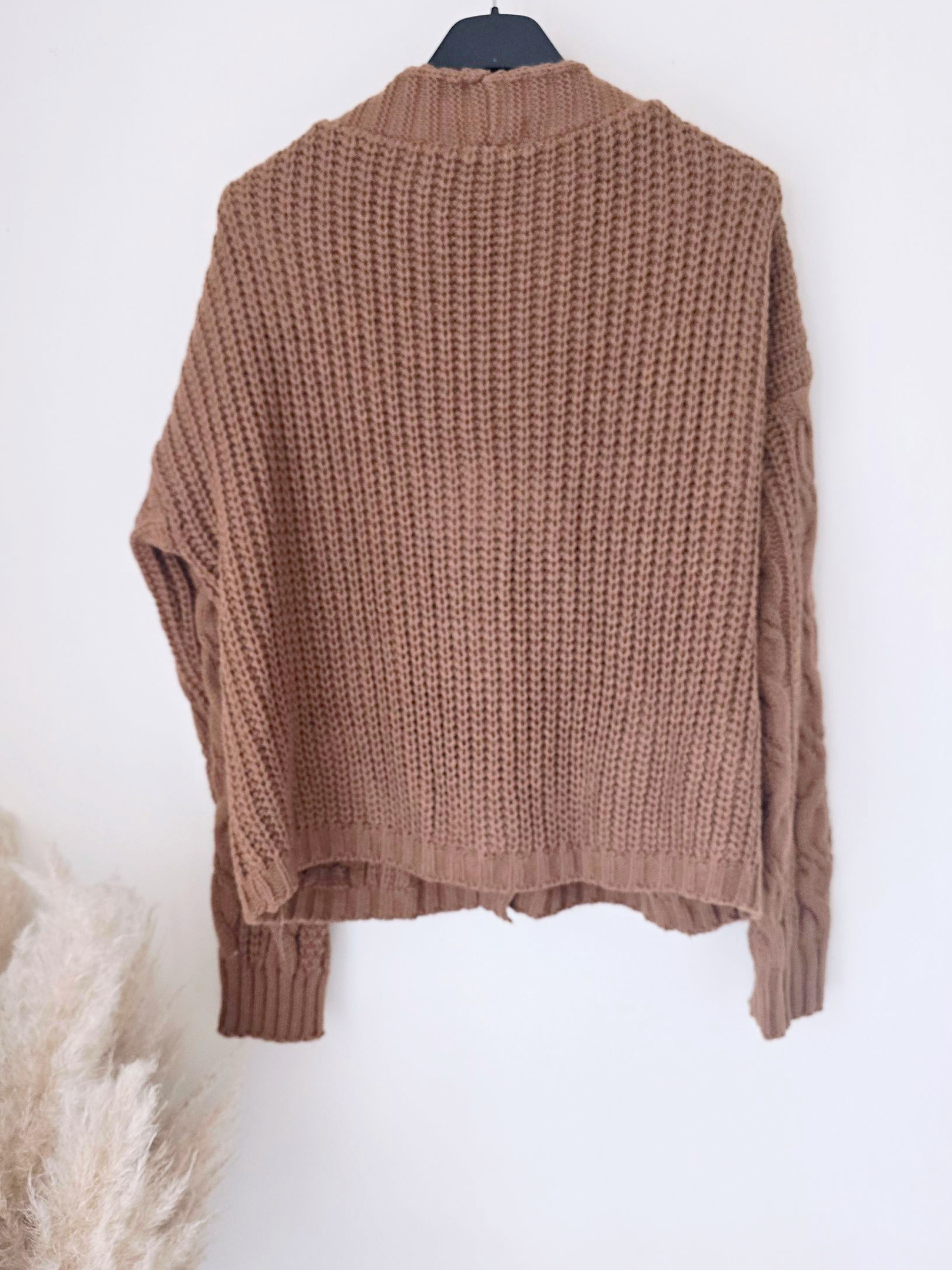 Cardigan chic tabac