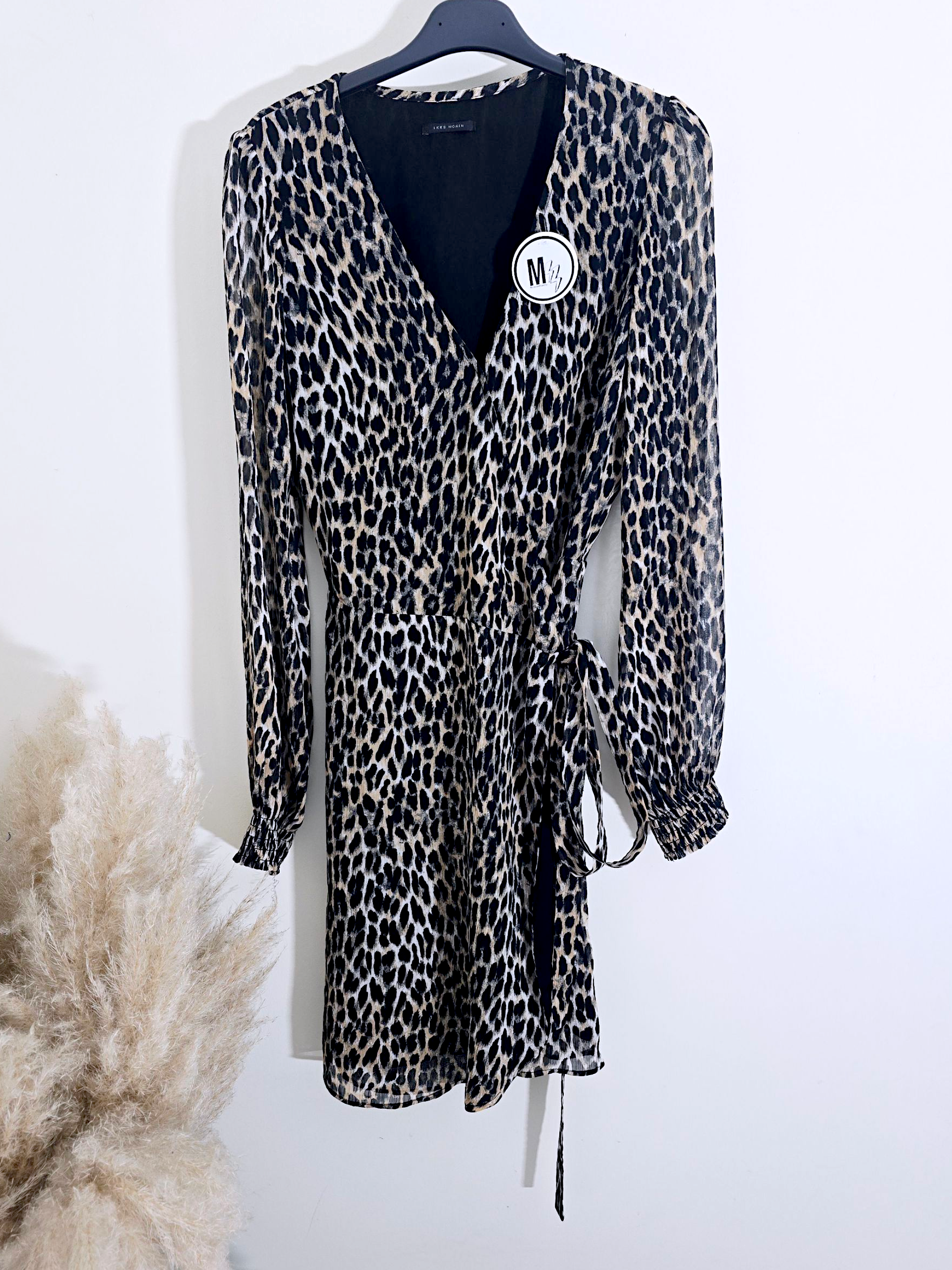 Robe portefeuille léopard