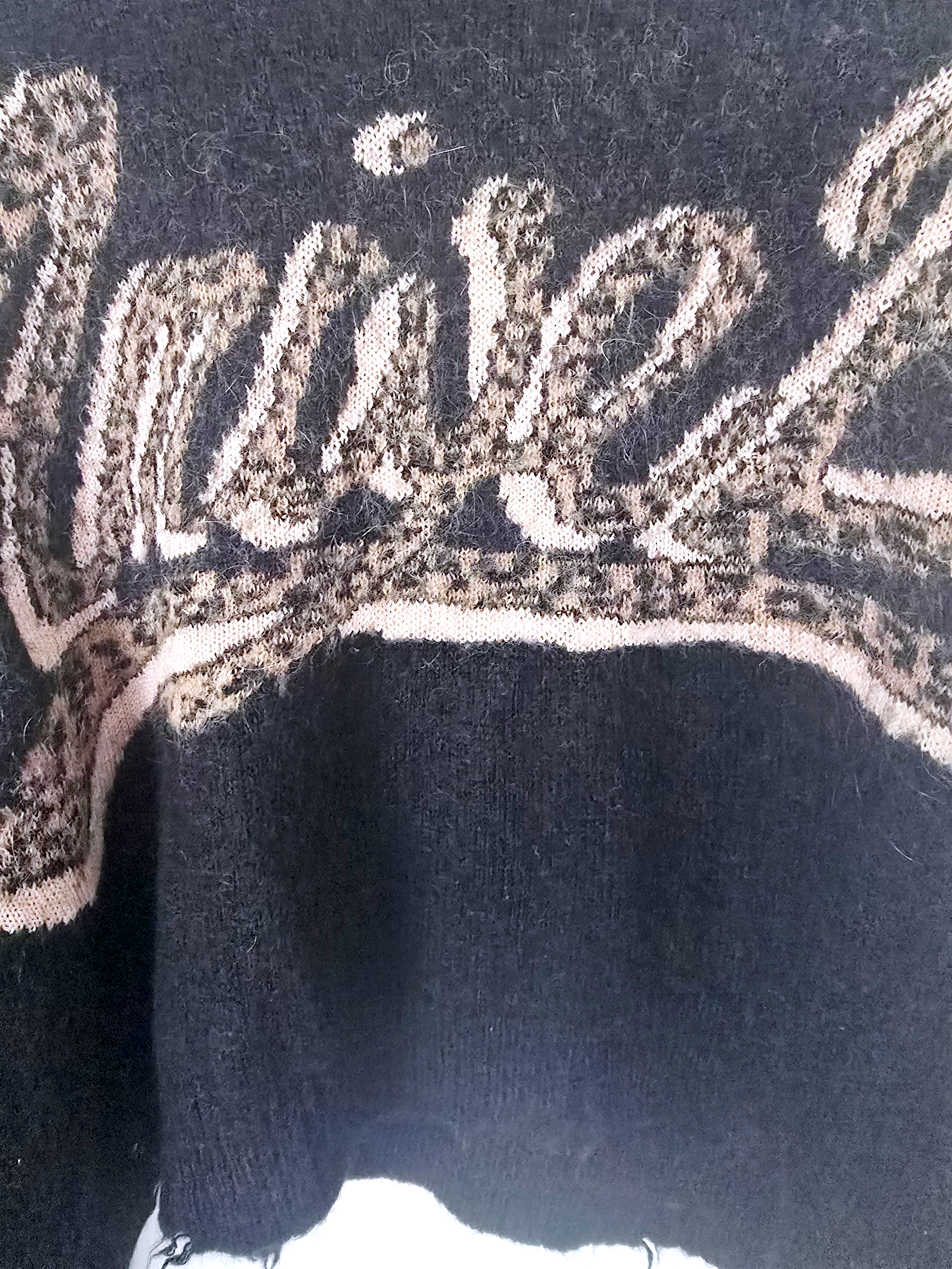 Pull chaud à inscription