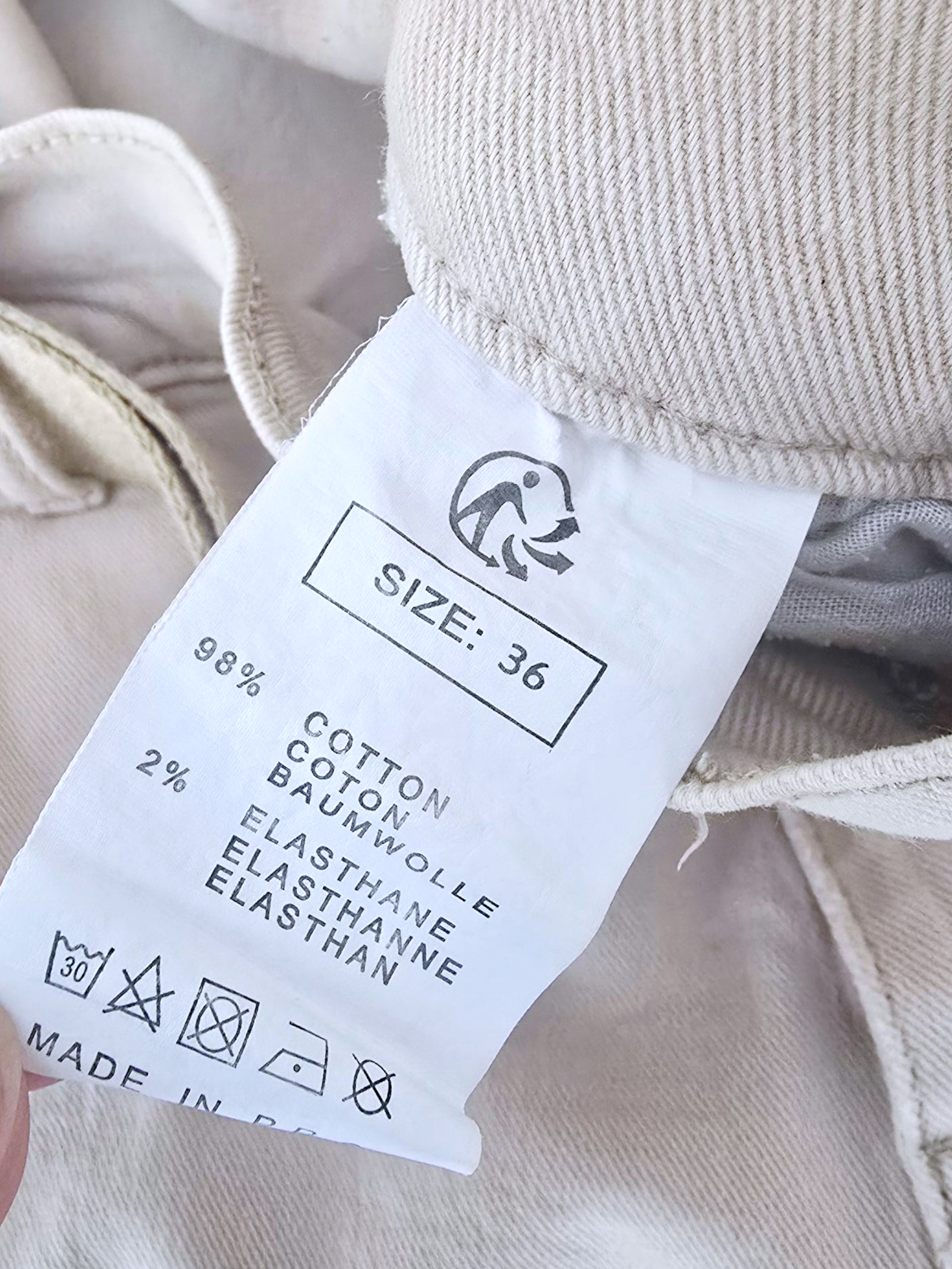 Pantalon cargo beige