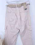 Pantalon cargo beige