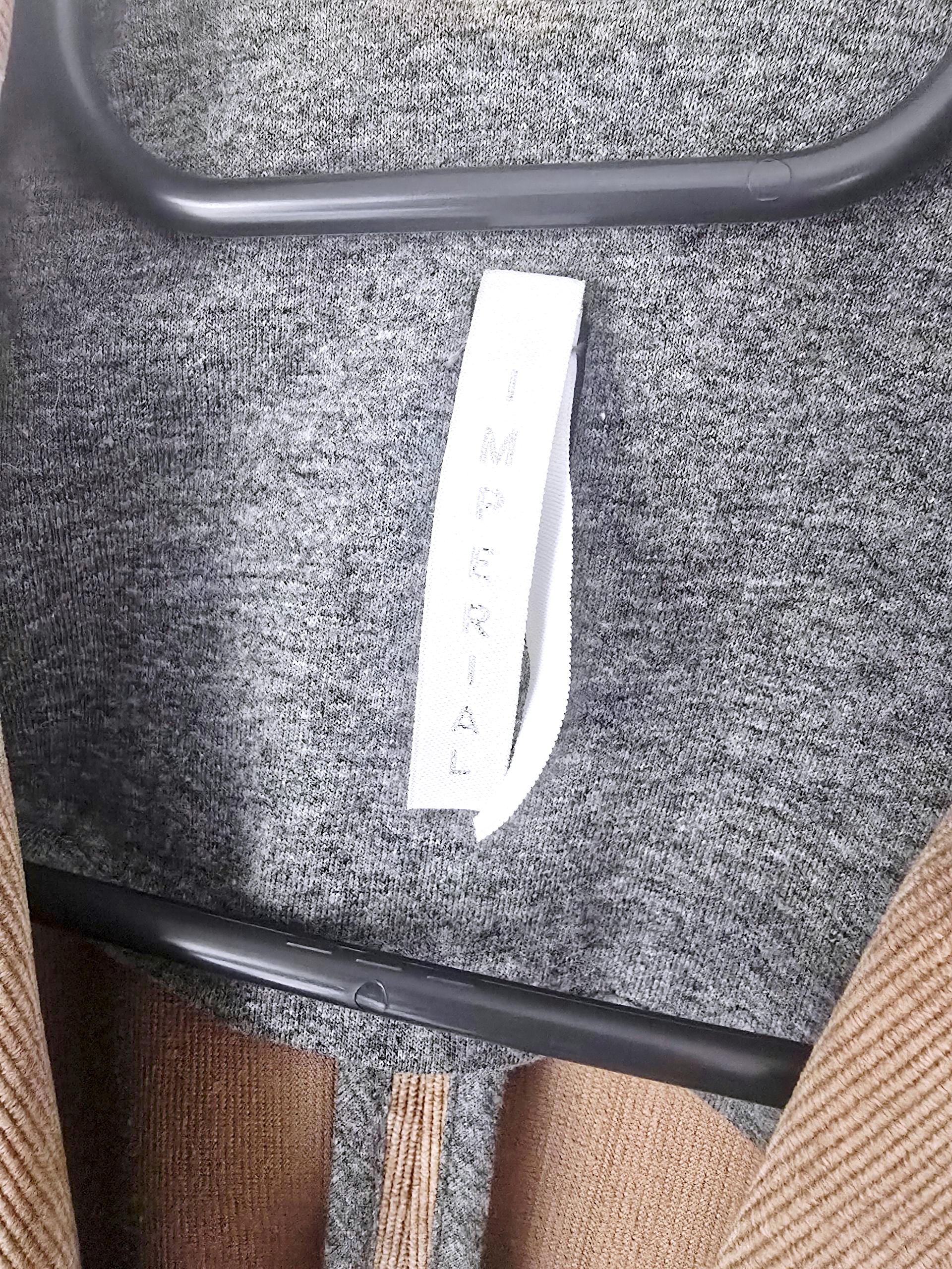 Veste beige velours côtelé