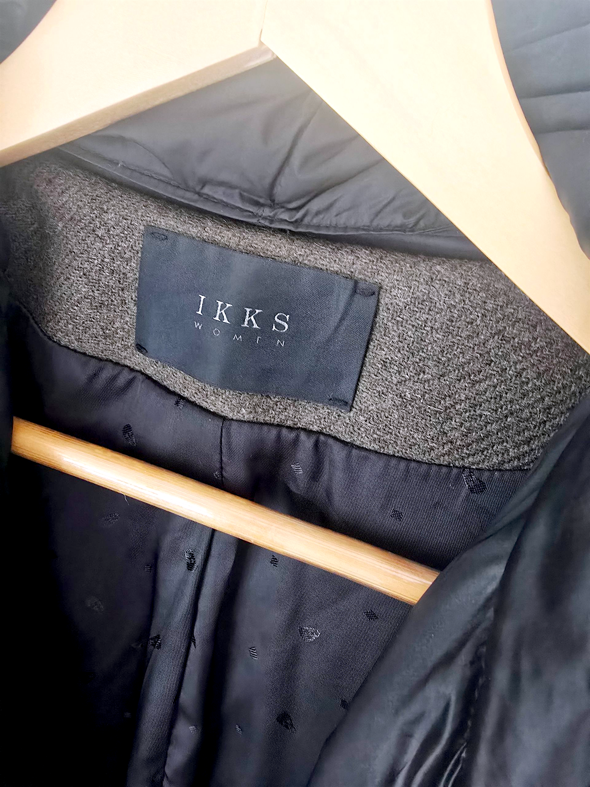 Manteau kaki en laine