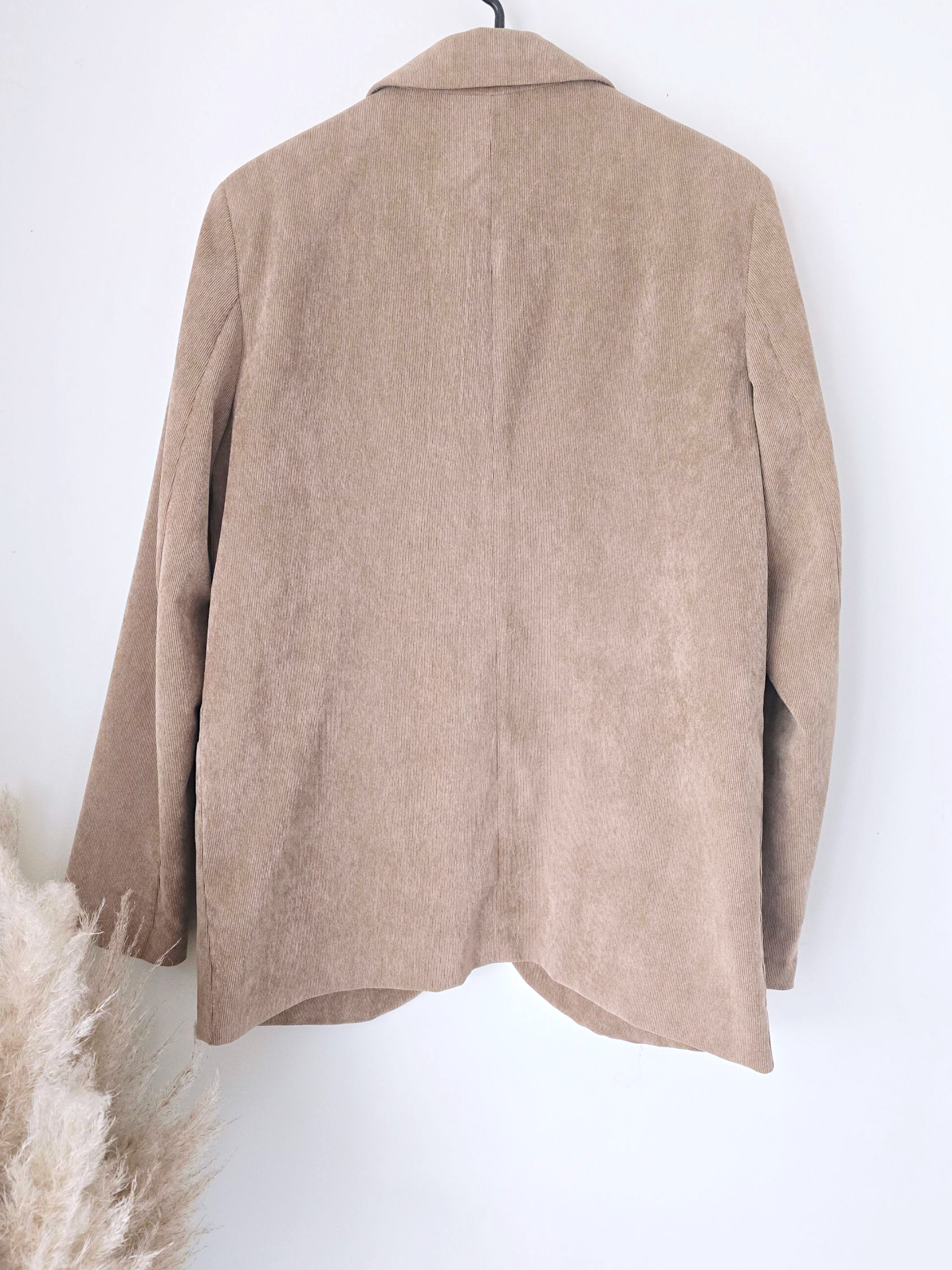 Veste beige velours côtelé