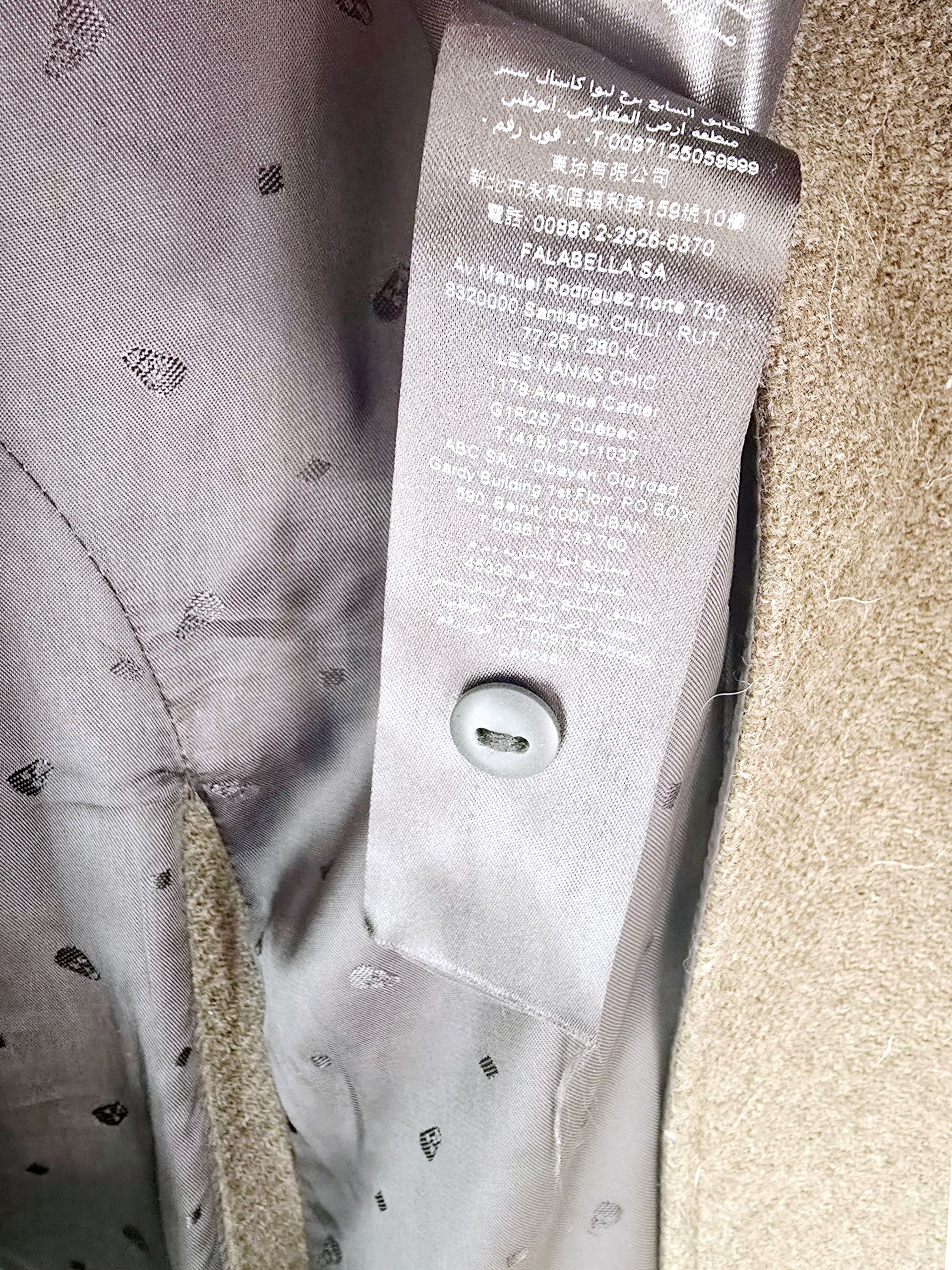 Manteau kaki en laine