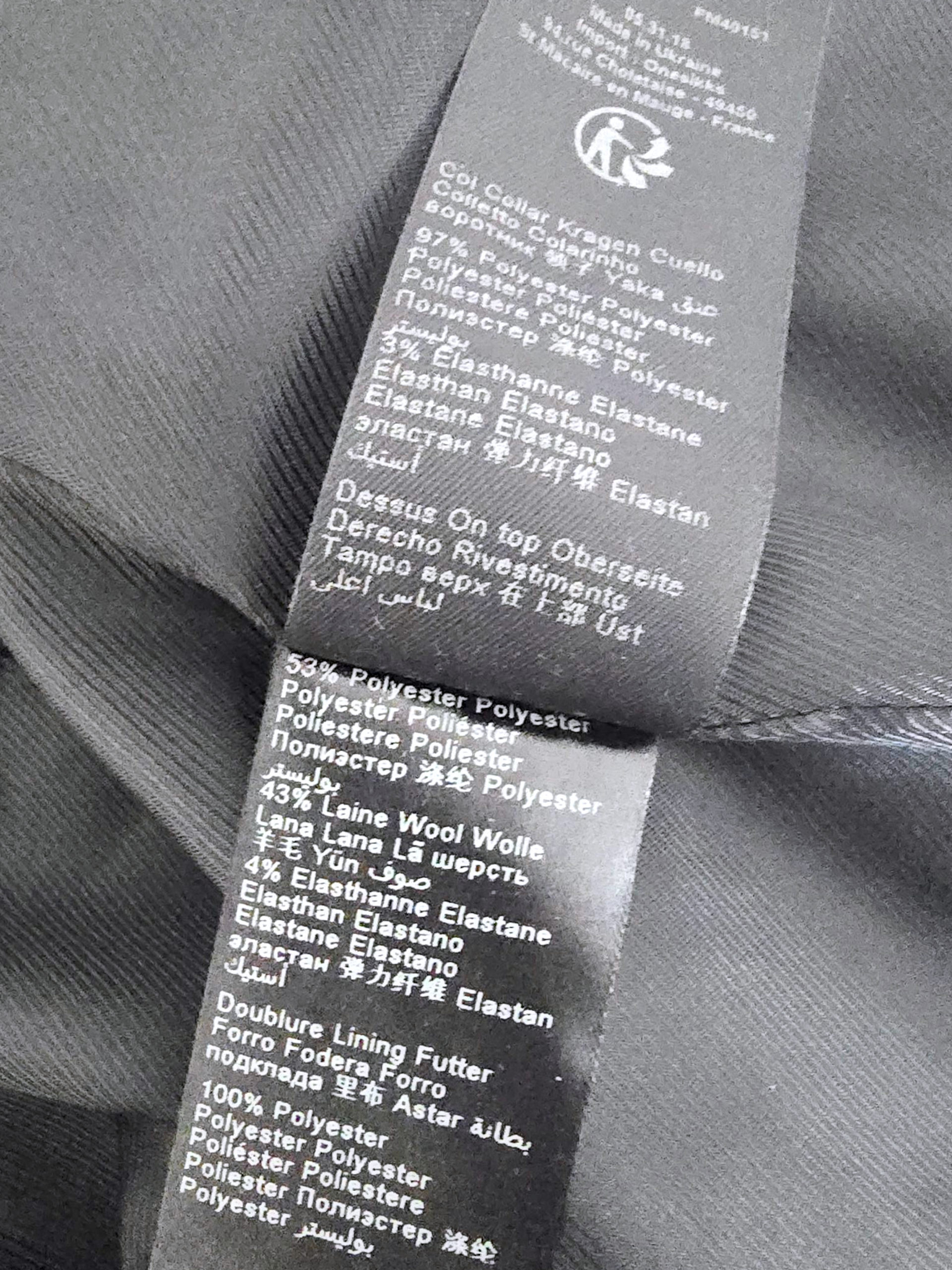 Veste chic grise anthracite