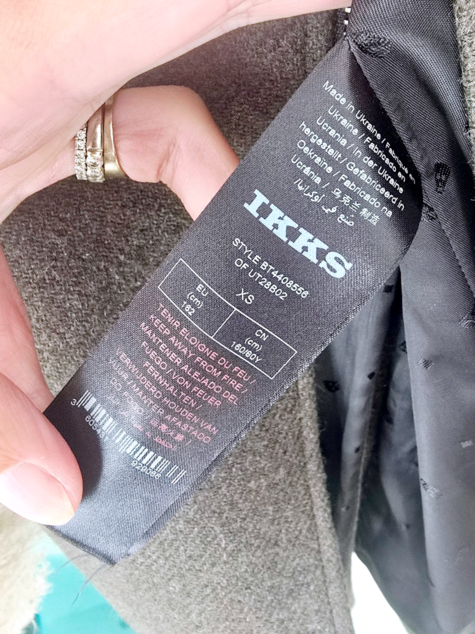 Manteau kaki en laine