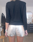 Short irisé 100% cuir