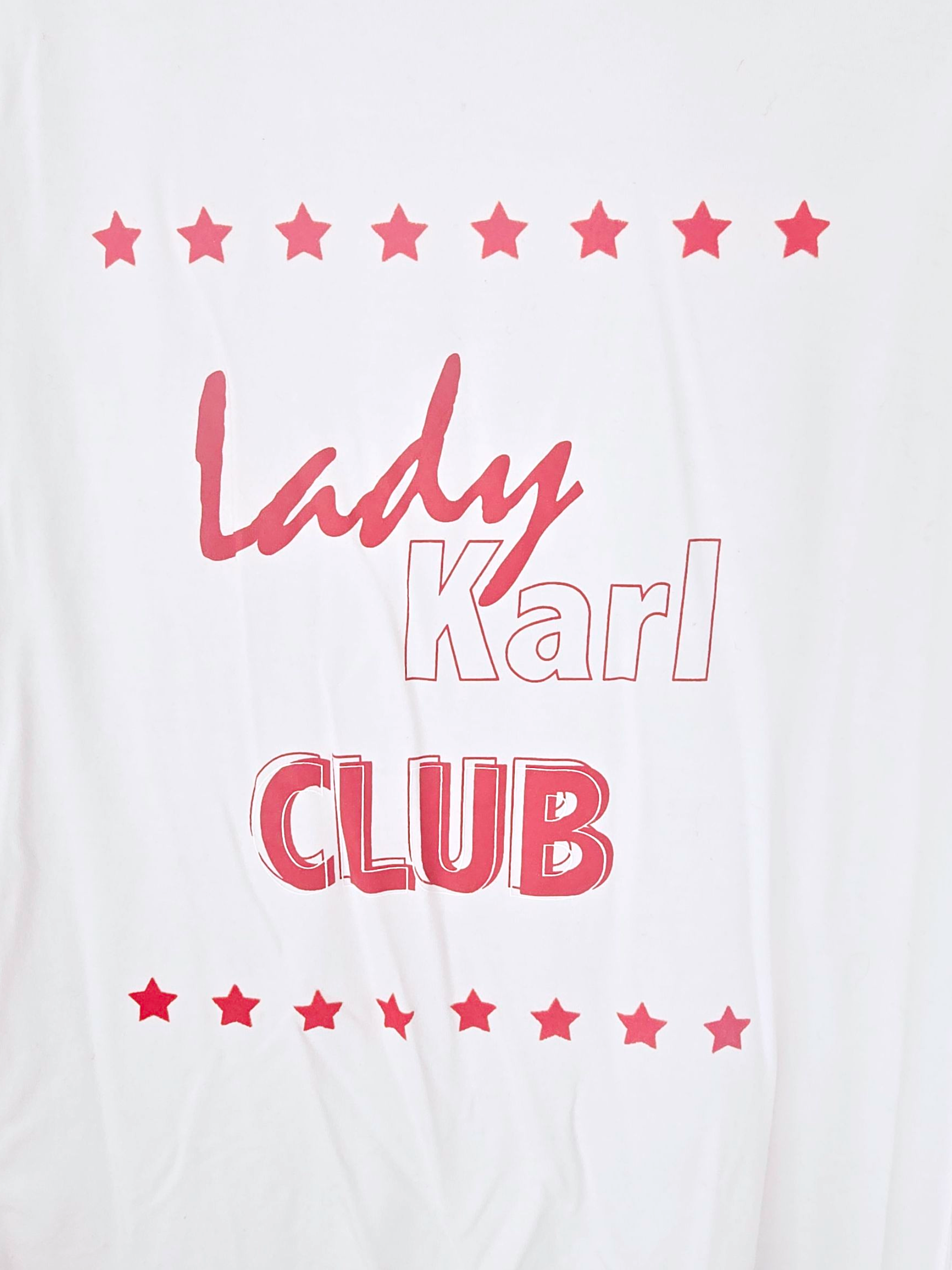 T-shirt blanc Lady Karl