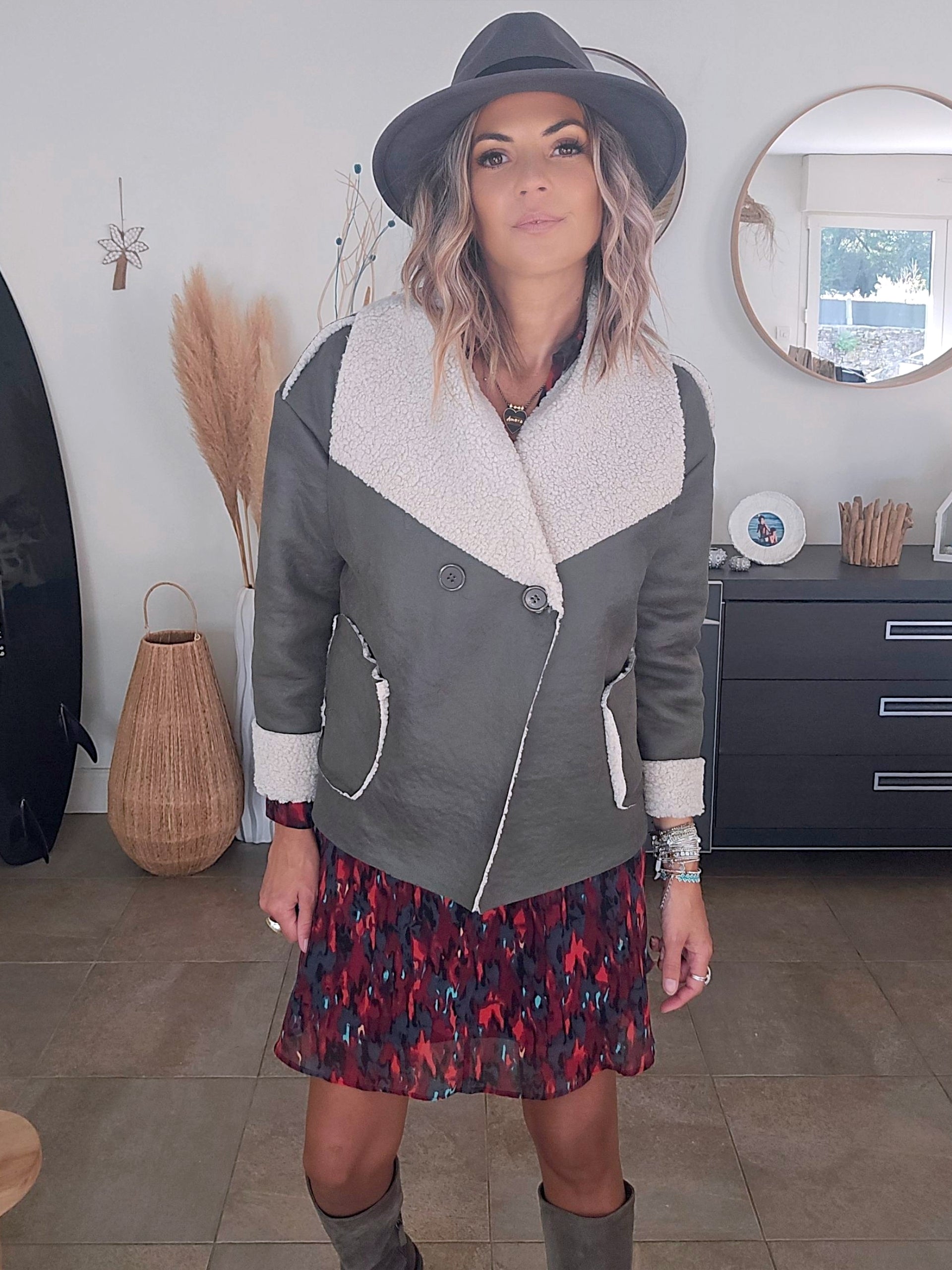 Blouson aviateur kaki