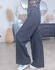 Pantalon chic noir à jambes larges - 𝐌𝐚𝐫𝐢𝐧𝐚𝟒𝟒𝐟𝐚𝐦𝐢𝐥𝐲
