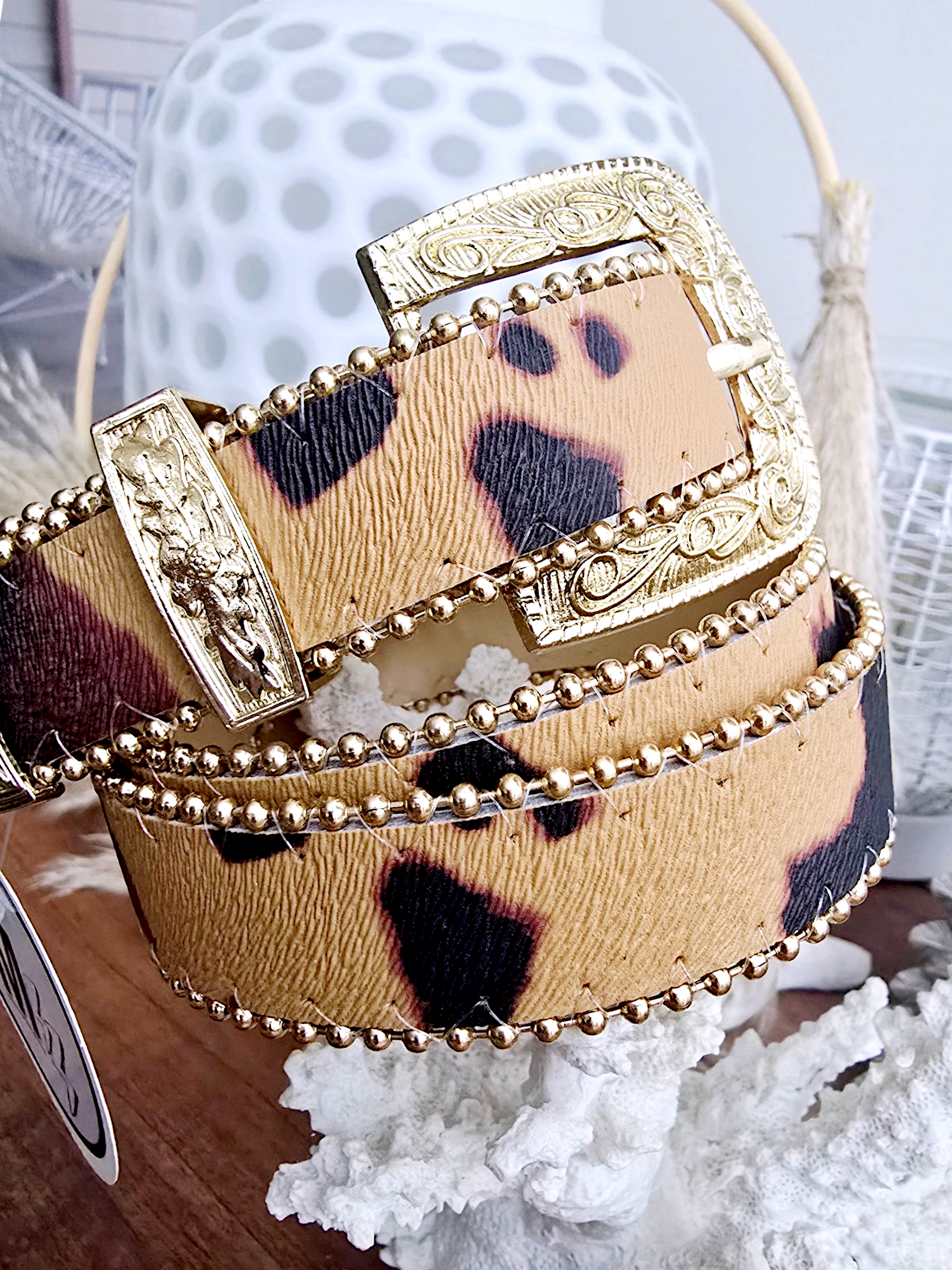 Ceinture fantaisie léopard