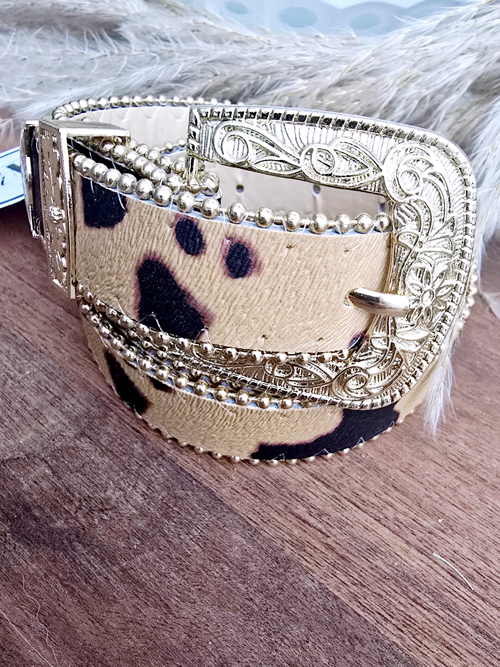 Ceinture fantaisie léopard