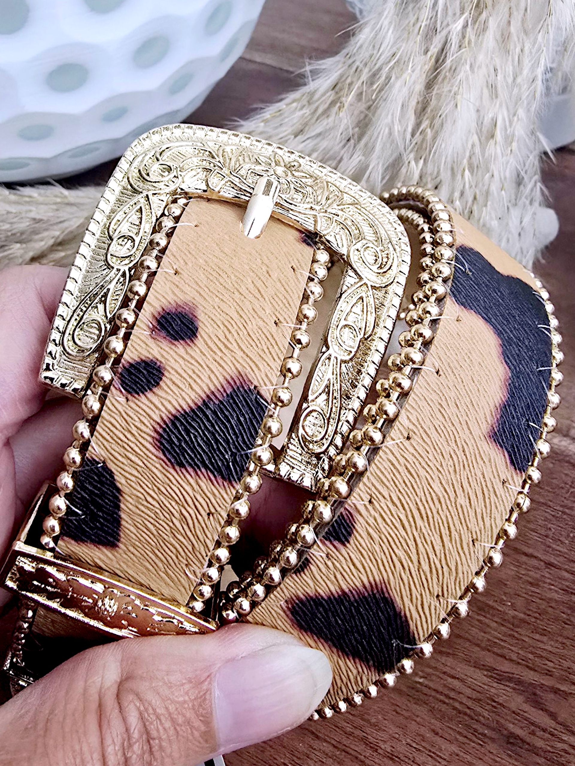 Ceinture fantaisie léopard