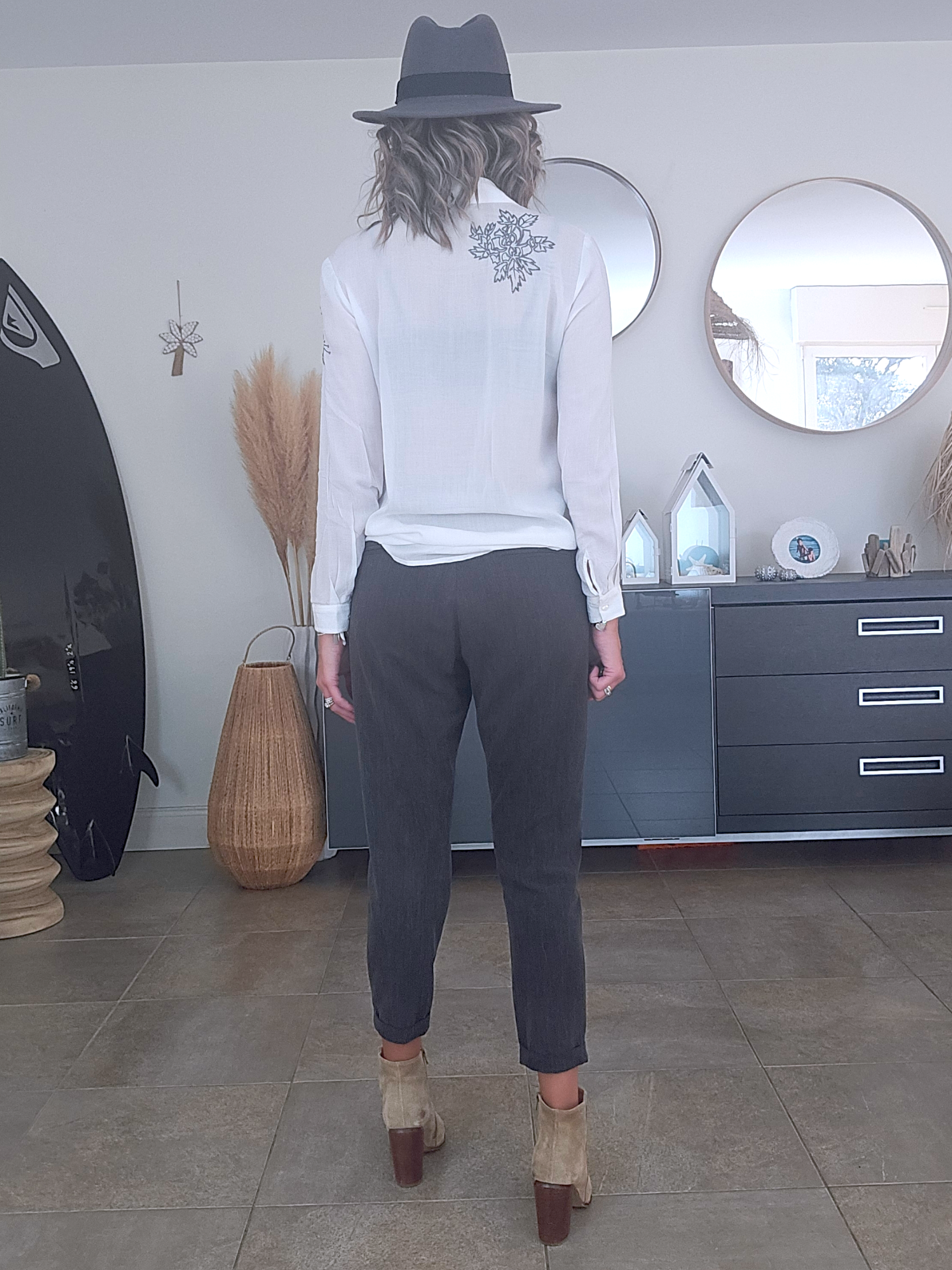Pantalon chic gris anthracite - 𝐌𝐚𝐫𝐢𝐧𝐚𝟒𝟒𝐟𝐚𝐦𝐢𝐥𝐲