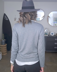Cardigan gris éclair strass - 𝐌𝐚𝐫𝐢𝐧𝐚𝟒𝟒𝐟𝐚𝐦𝐢𝐥𝐲