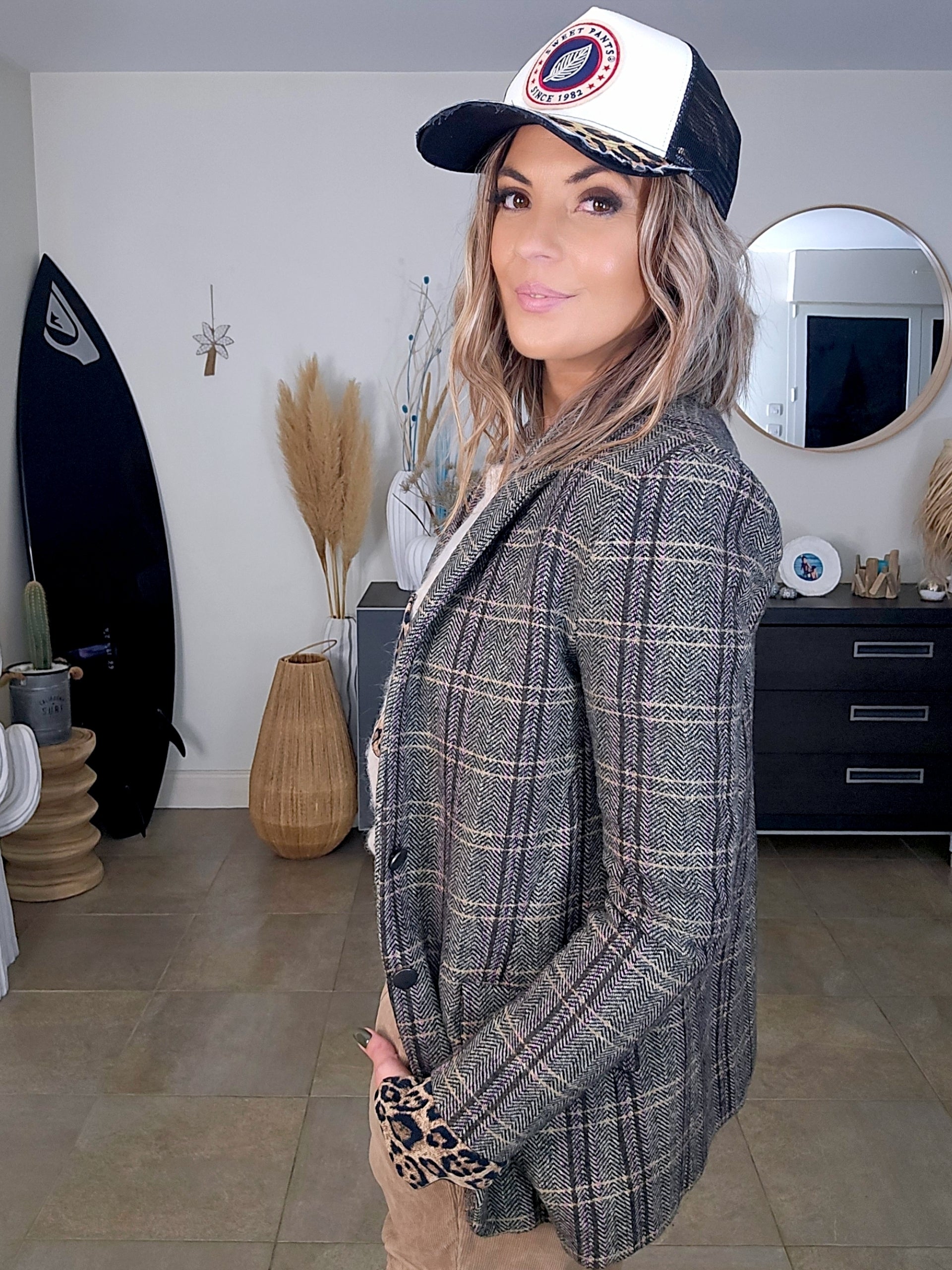 Veste chevrons vintage