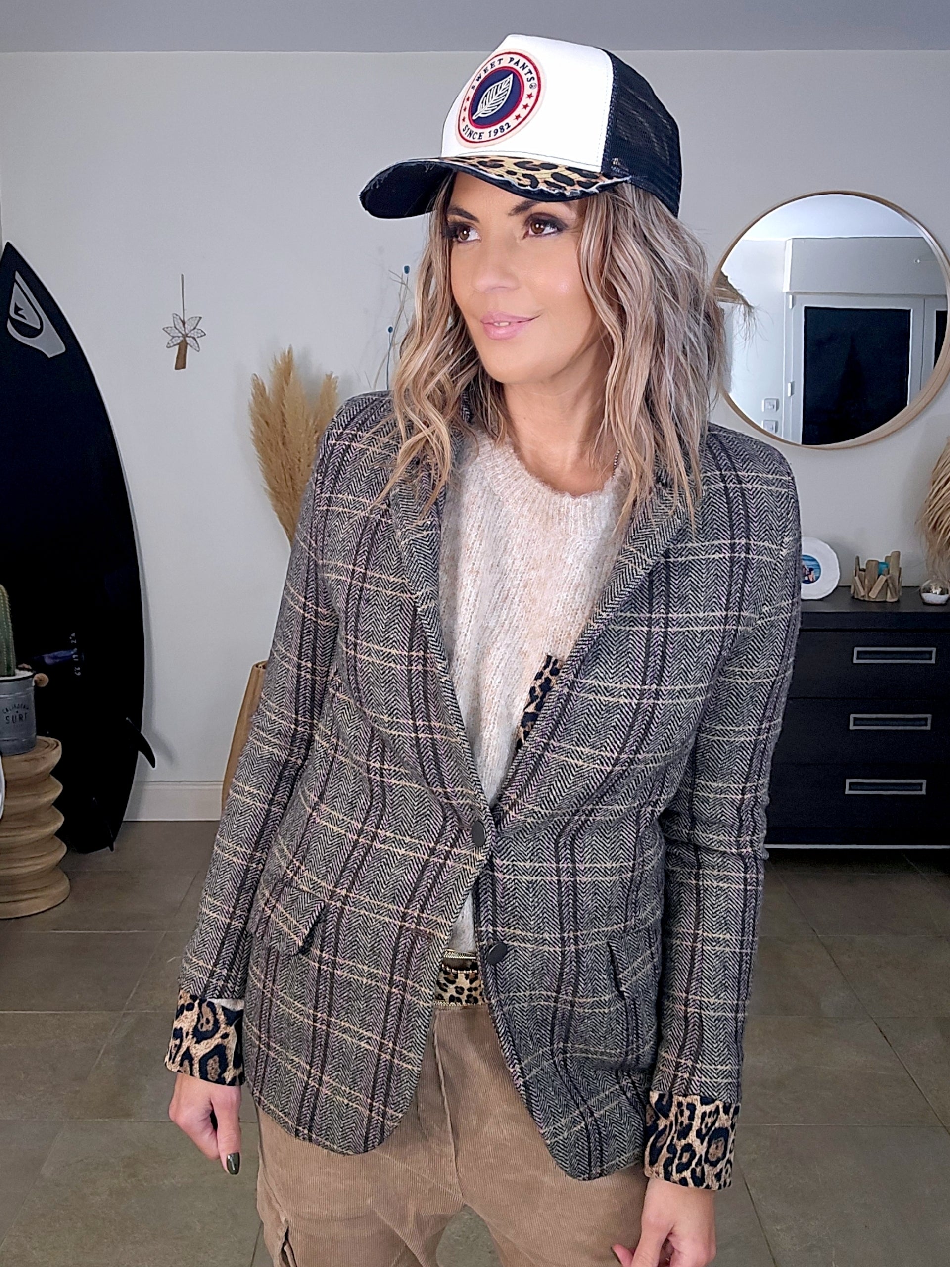 Veste chevrons vintage