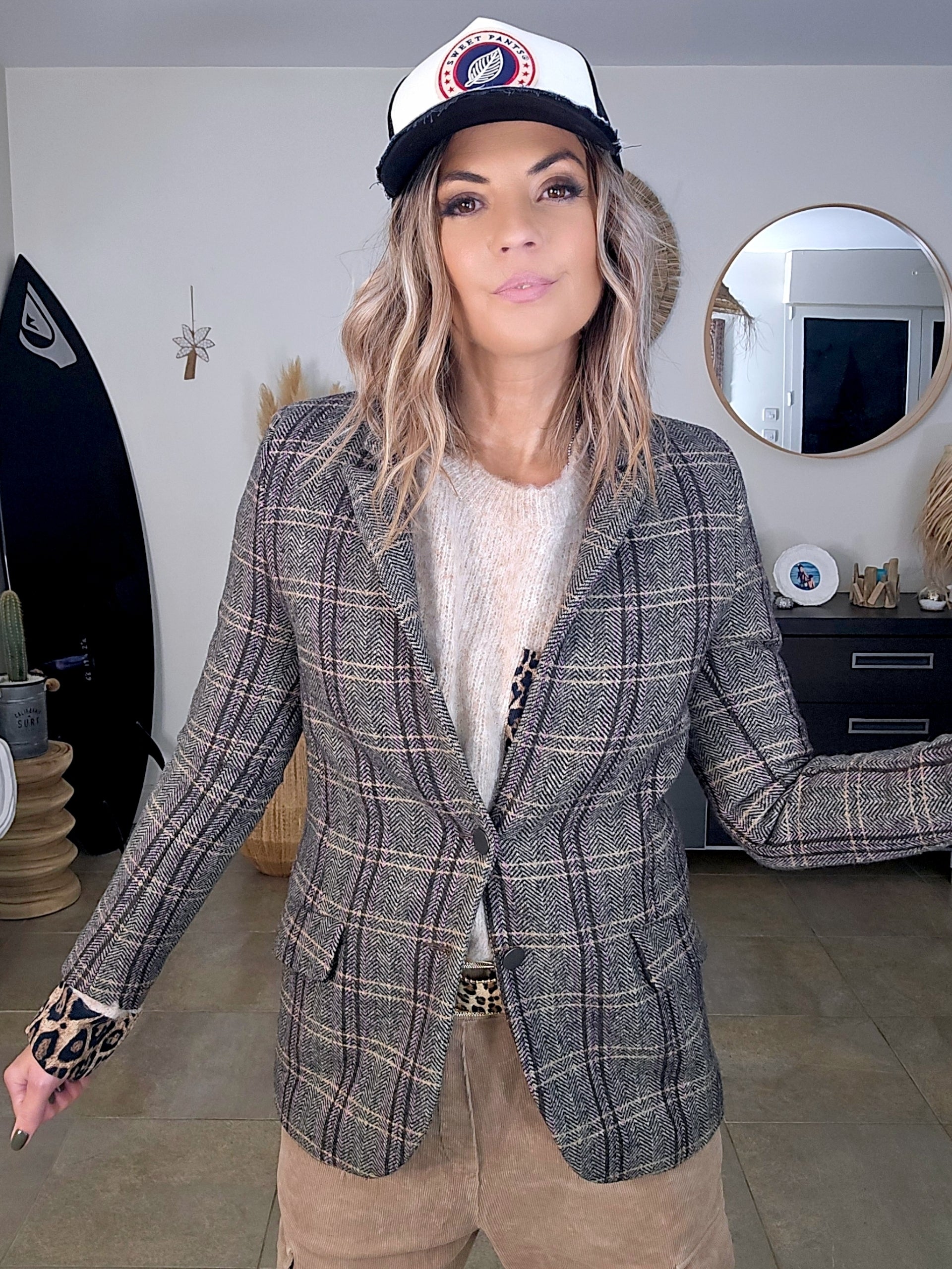 Veste chevrons vintage