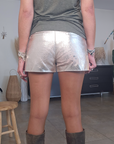 Short irisé 100% cuir