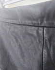 Jupe noire en cuir