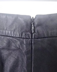 Jupe noire en cuir