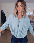 Chemise souple vert d'eau - 𝐌𝐚𝐫𝐢𝐧𝐚𝟒𝟒𝐟𝐚𝐦𝐢𝐥𝐲