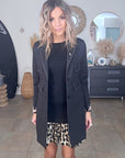 Manteau noir à clous mi-saison - 𝐌𝐚𝐫𝐢𝐧𝐚𝟒𝟒𝐟𝐚𝐦𝐢𝐥𝐲