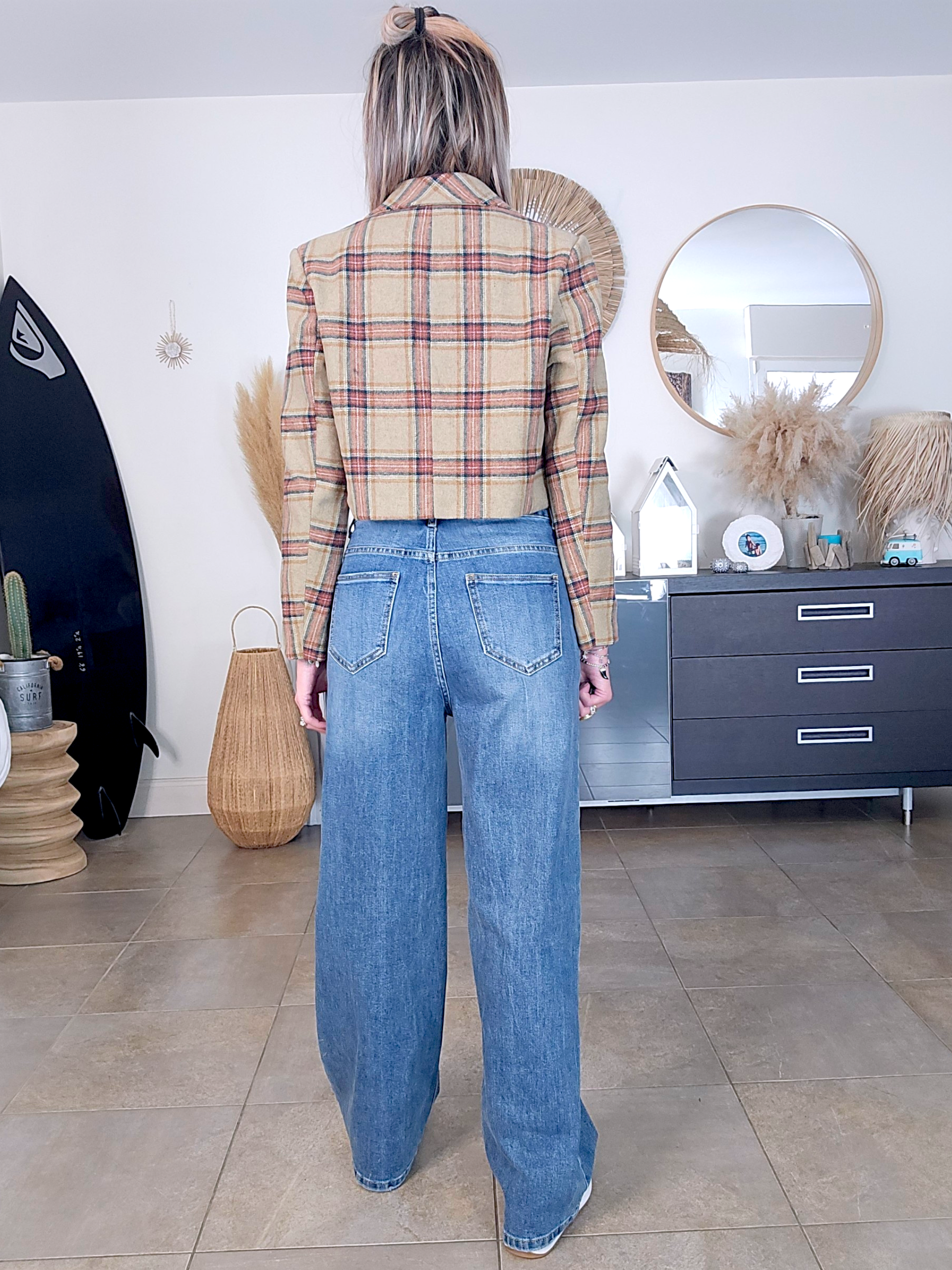 Blazer vintage à carreaux - 𝐌𝐚𝐫𝐢𝐧𝐚𝟒𝟒𝐟𝐚𝐦𝐢𝐥𝐲