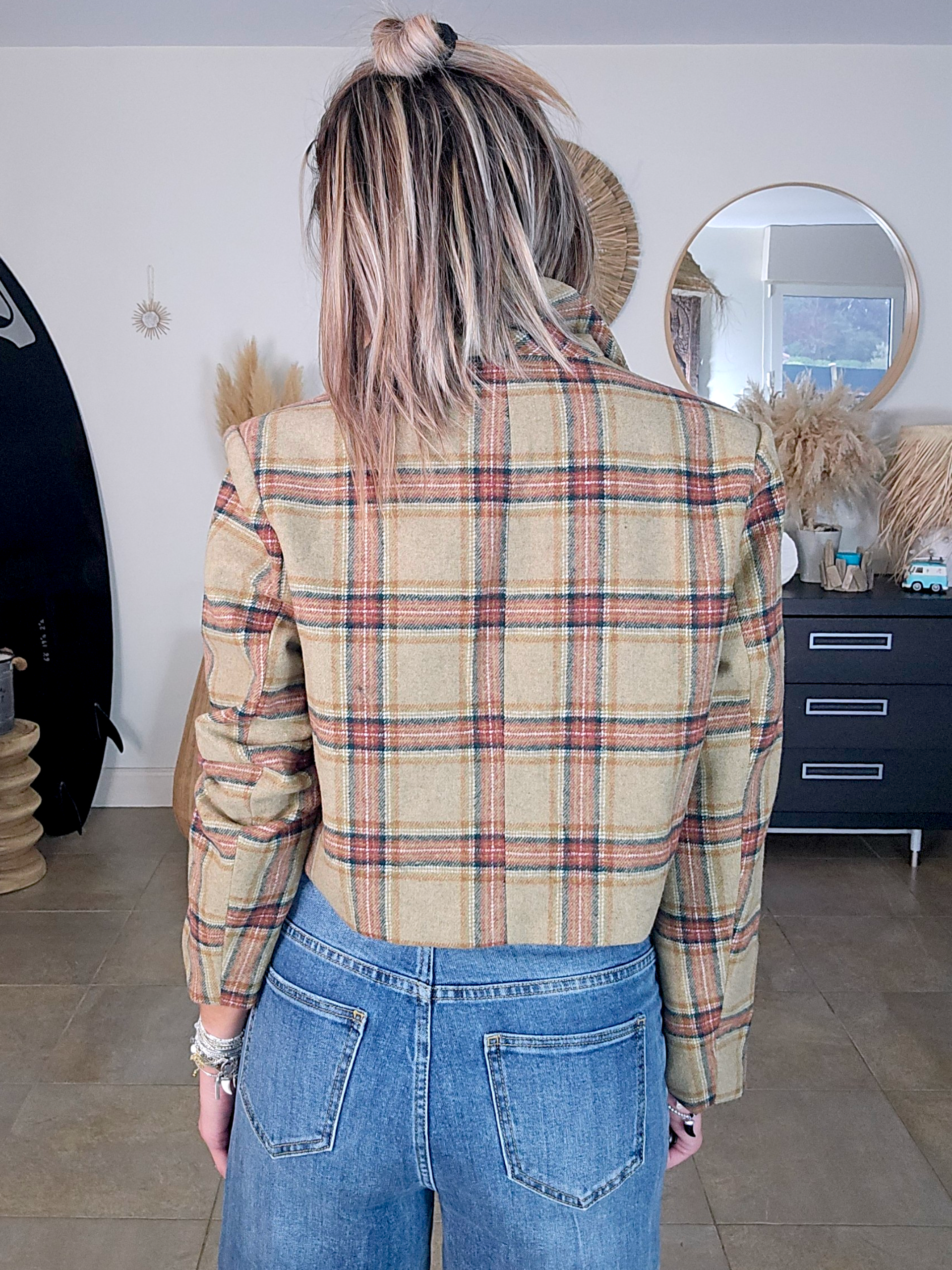 Blazer vintage à carreaux - 𝐌𝐚𝐫𝐢𝐧𝐚𝟒𝟒𝐟𝐚𝐦𝐢𝐥𝐲