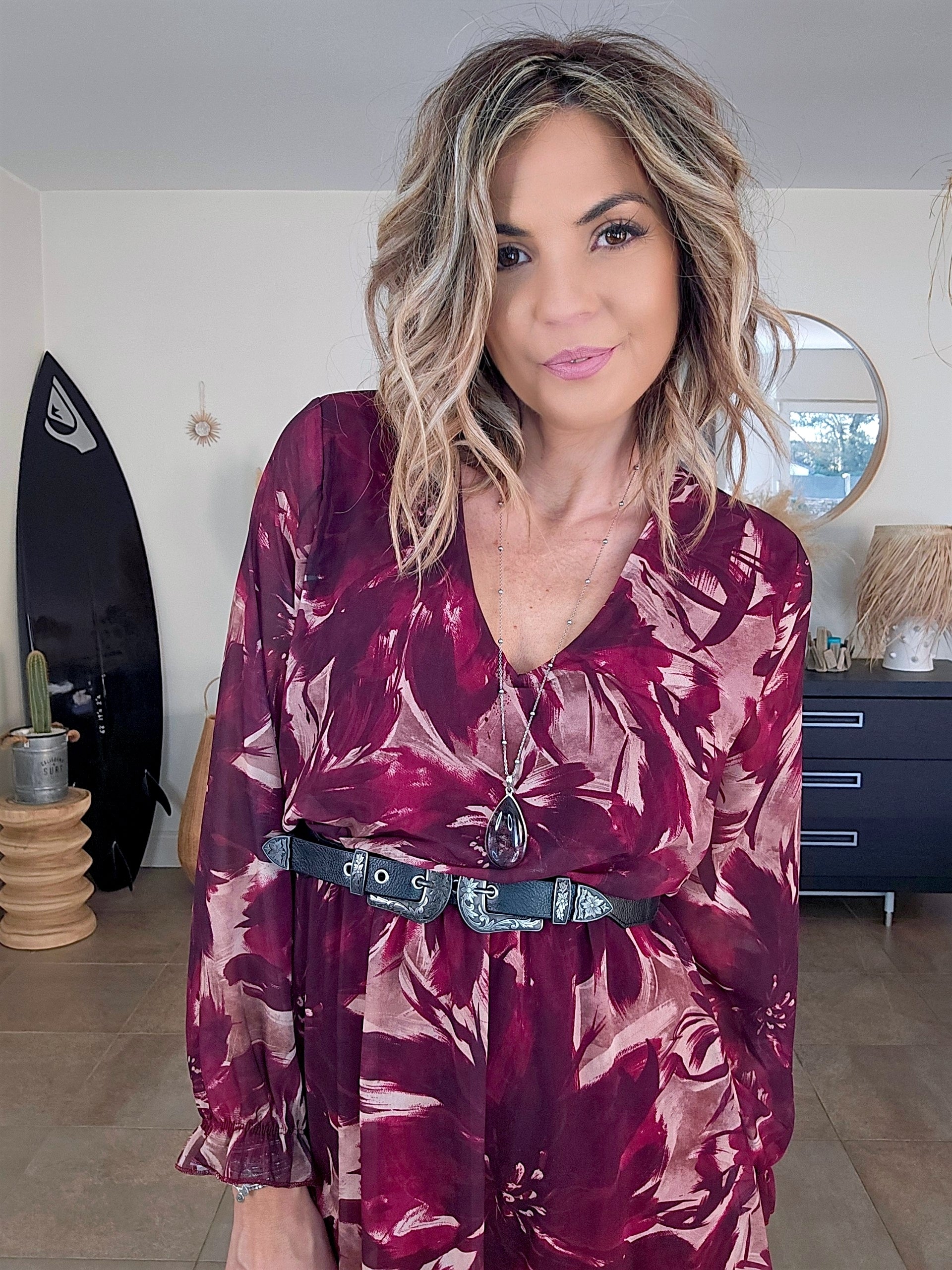 Robe 7/8è aubergine - 𝐌𝐚𝐫𝐢𝐧𝐚𝟒𝟒𝐟𝐚𝐦𝐢𝐥𝐲