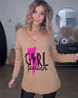 Pull tunique beige girl power - 𝐌𝐚𝐫𝐢𝐧𝐚𝟒𝟒𝐟𝐚𝐦𝐢𝐥𝐲