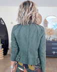 Perfecto suédine kaki vert - 𝐌𝐚𝐫𝐢𝐧𝐚𝟒𝟒𝐟𝐚𝐦𝐢𝐥𝐲