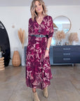 Robe 7/8è aubergine - 𝐌𝐚𝐫𝐢𝐧𝐚𝟒𝟒𝐟𝐚𝐦𝐢𝐥𝐲