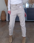 Pantalon beige en coton - 𝐌𝐚𝐫𝐢𝐧𝐚𝟒𝟒𝐟𝐚𝐦𝐢𝐥𝐲